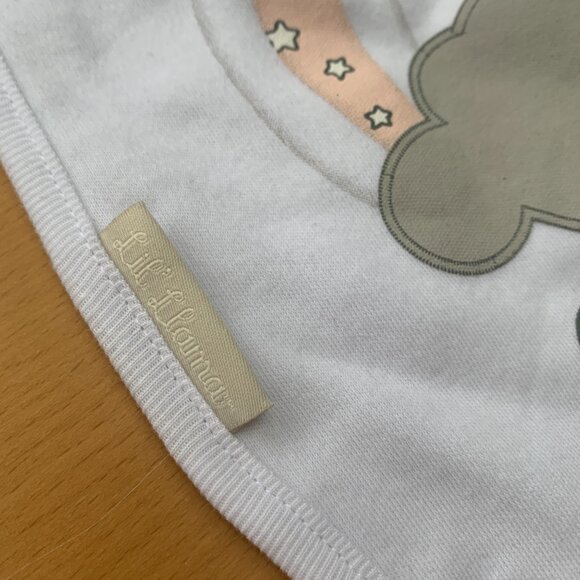 Lil' Llama & Fisher-Price Baby Bib Set | Neutral Animal Print | 3-Pack Lot - Picture 4 of 10